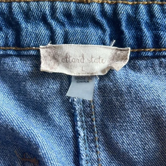 Altar’d State Denim Two Toned Skirt - Picture 3 of 3